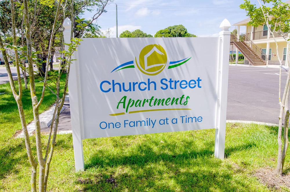 Church Street Apartments signage