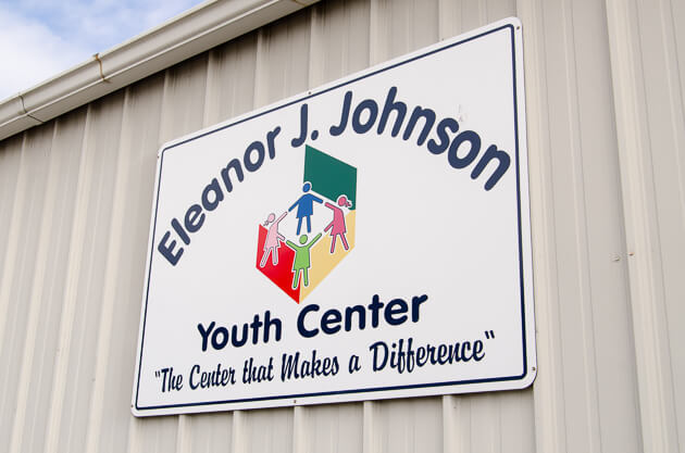 Youth center signage
