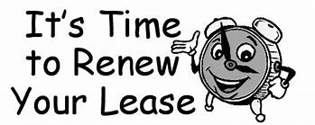 It's time to renew your lease