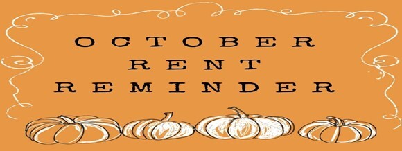 October Rent Reminder