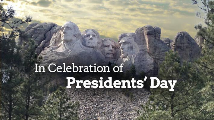 Mount Rushmore Presidents In Celebration of Presidents Day